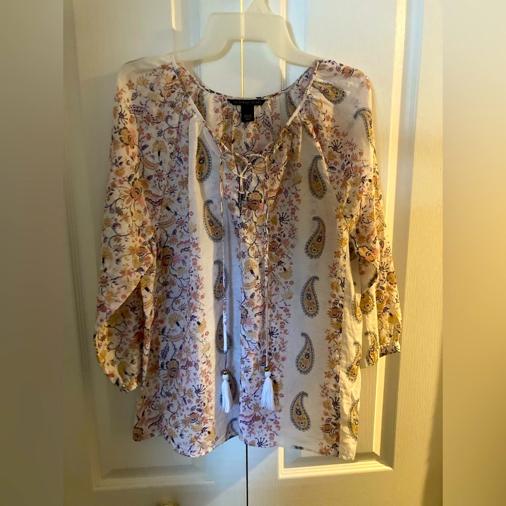 VS light cotton Peasant Blouse